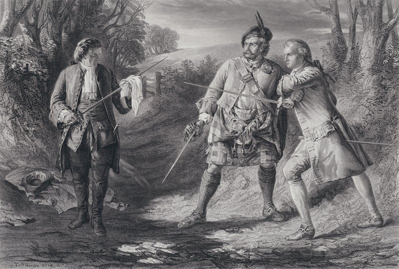 Ilustração para Rob Roy (gravura) de J.B. (after) MacDonald