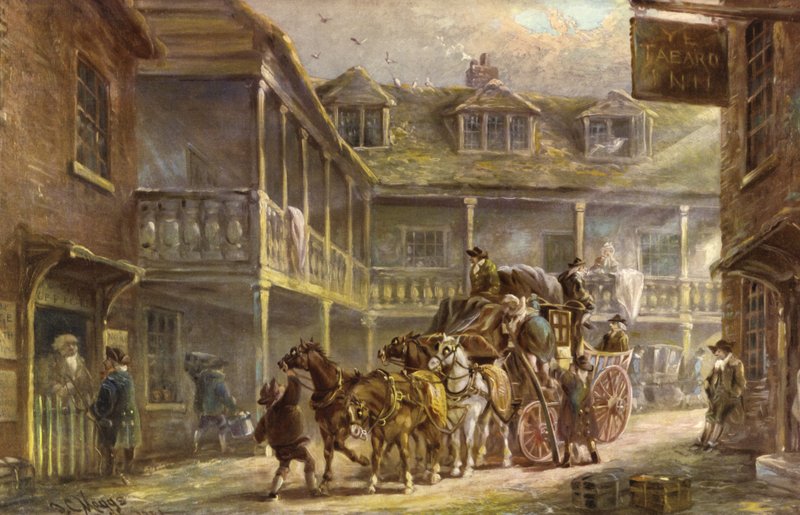O Tabard Inn, Soutwark, Londres de J.C. Maggs