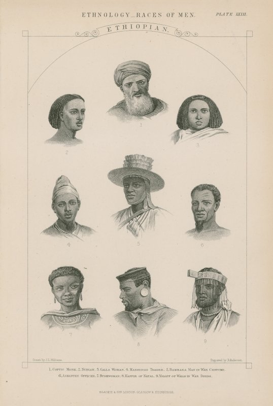 Nove faces do povo etíope de J.L. Williams