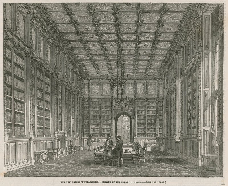 As novas Casas do Parlamento - a Biblioteca da Câmara dos Comuns de J.L. Williams