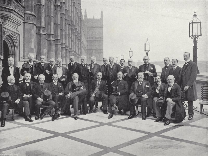Grupo de pares e plebeus de J. Benjamin Stone