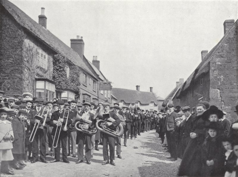 Hallaton Hare Pie Festival, a procissão de J. Benjamin Stone