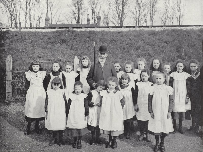 Hocktide em Hungerford, exigindo férias para crianças em idade escolar de J. Benjamin Stone