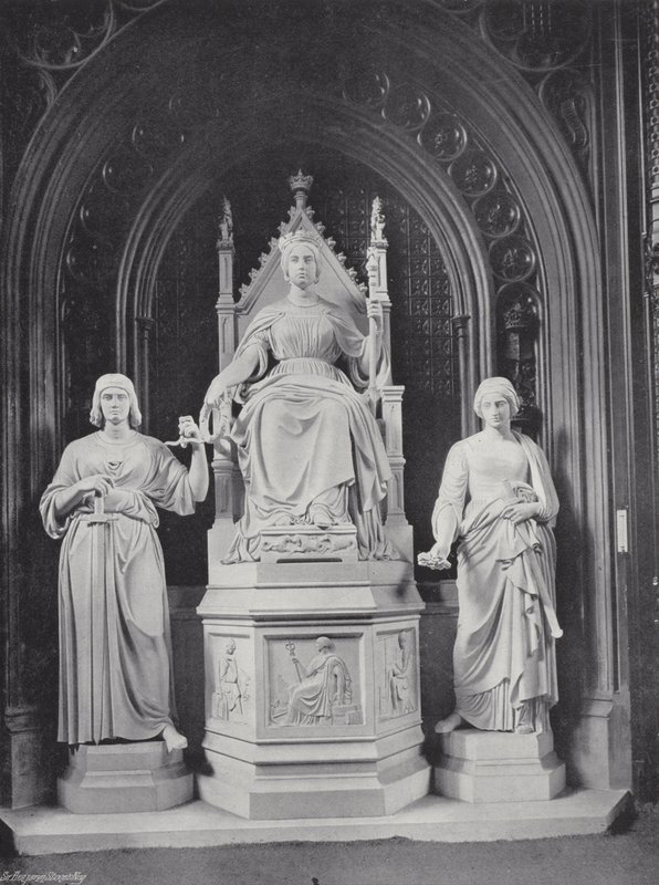 Estátua da rainha victoria de J. Benjamin Stone