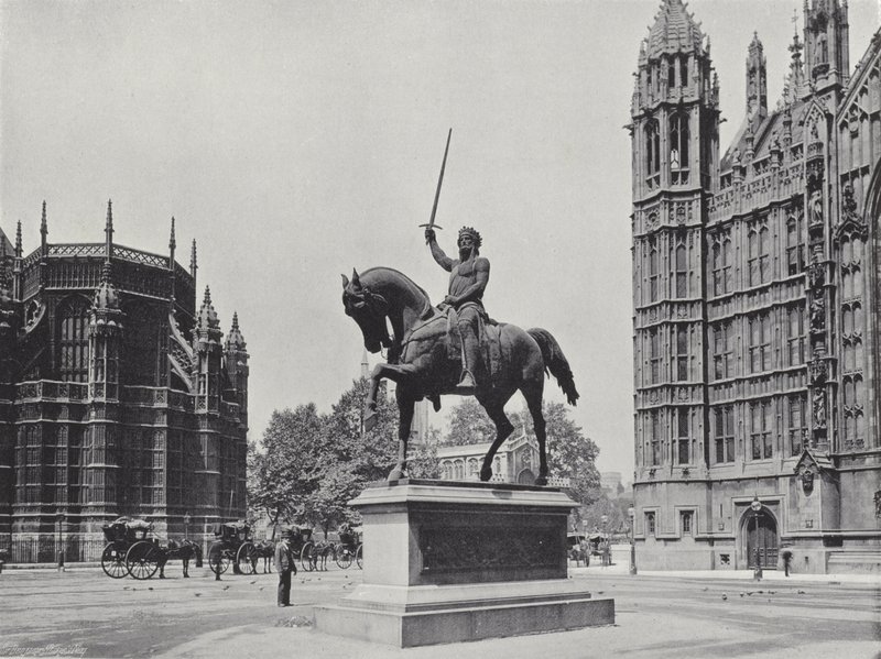 Estátua de richard i de J. Benjamin Stone