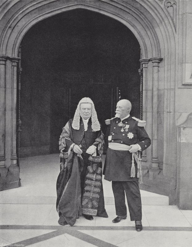 O Conde de Halsbury e o Almirante Leygue de J. Benjamin Stone