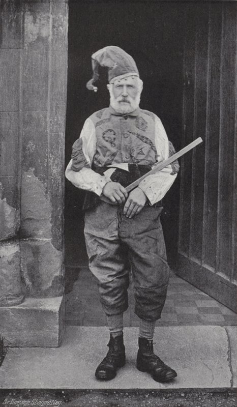 A dança do chifre, abades Bromley, o tolo e Robin Hood de J. Benjamin Stone