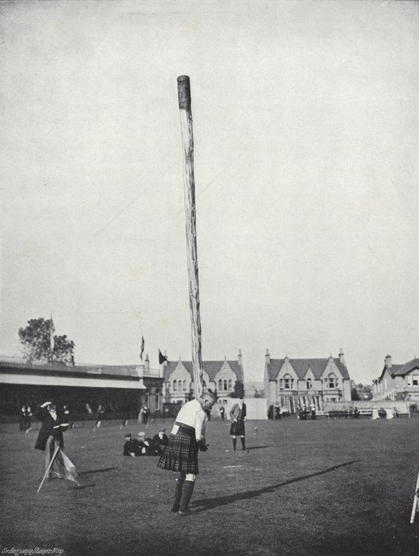 The Inverness Gathering, jogando o Caber de J. Benjamin Stone