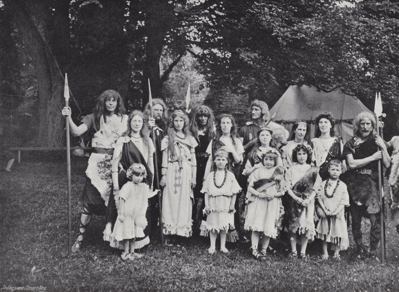 O concurso de Sherborne, um chefe inglês, tribais e famílias de J. Benjamin Stone