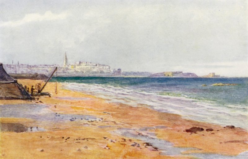 St Malo, Grand e Petit Bey, de Rochebonne (cor litho) de J. Hardwicke Lewis
