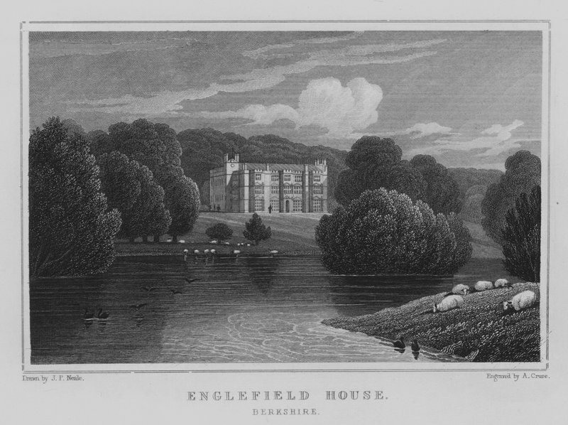 Englefield House, Berkshire (gravura) de John Preston Neale
