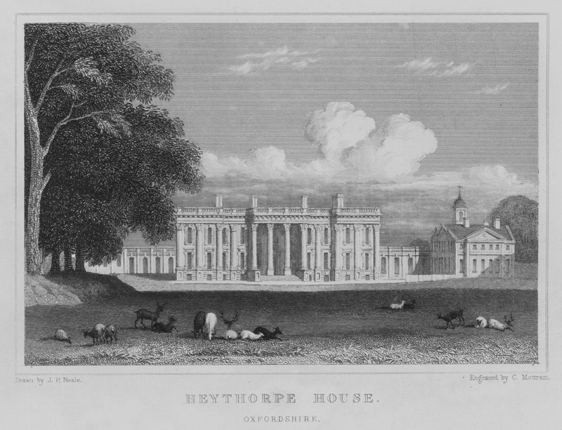 Heythorpe House, Oxfordshire (gravura) de John Preston Neale