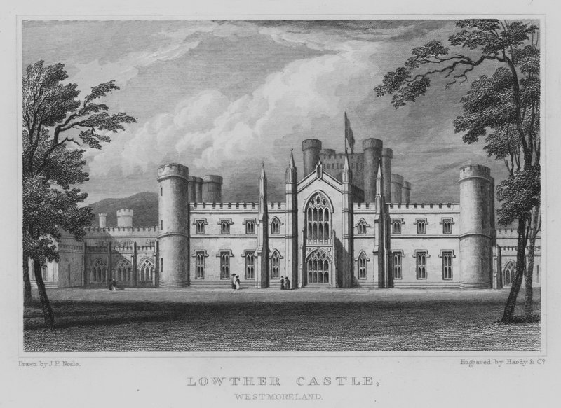 Lowther Castle, Westmoreland (gravura) de John Preston Neale