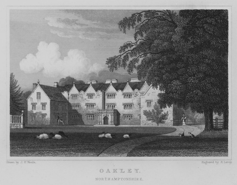 Oakley, Northamptonshire (gravura) de John Preston Neale