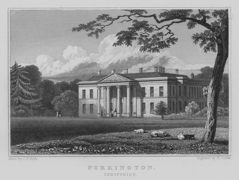 Porkington, Shropshire (gravura) de John Preston Neale
