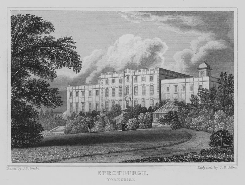 Sprotburgh, Yorkshire (gravura) de John Preston Neale