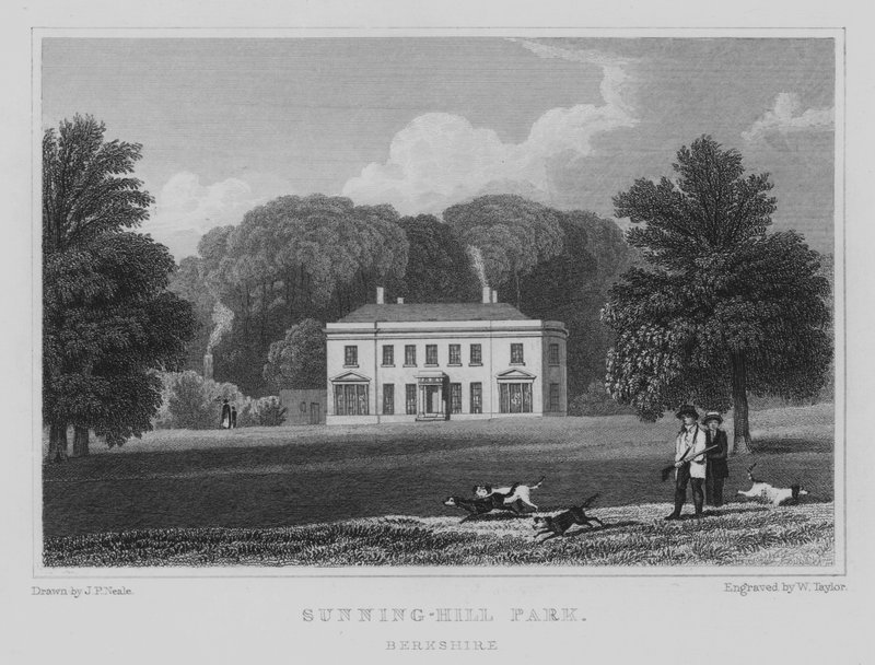 Sunning-Hill Park, Berkshire (gravura) de John Preston Neale