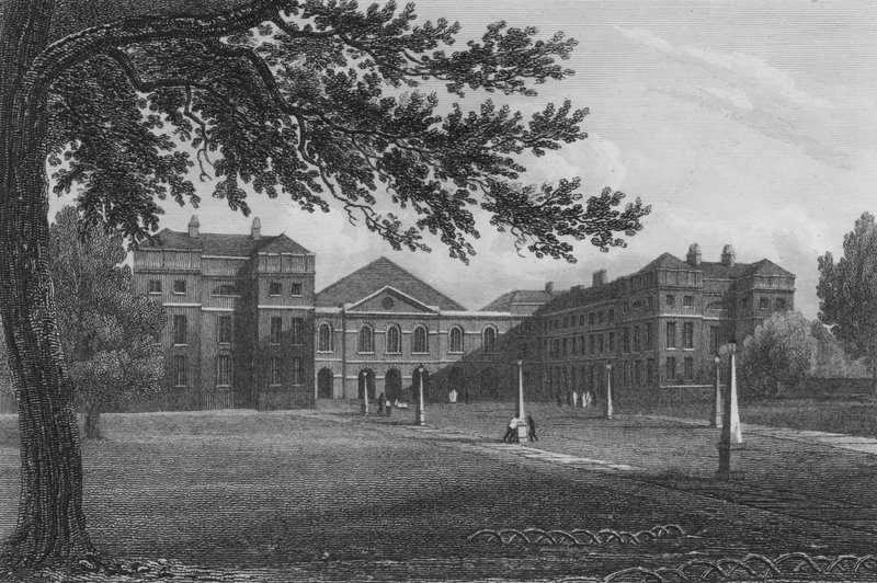 O Hospital de Fundição (gravura) de John Preston Neale