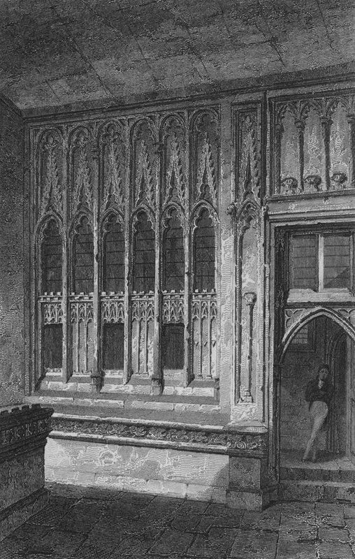 O Lobby inferior, Câmara dos Comuns (gravura) de John Preston Neale