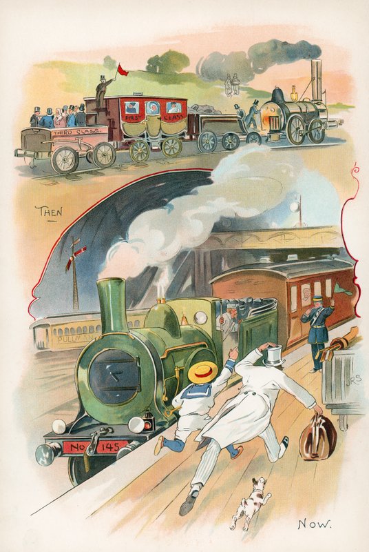 Treina então e agora de J. R. Sinclair