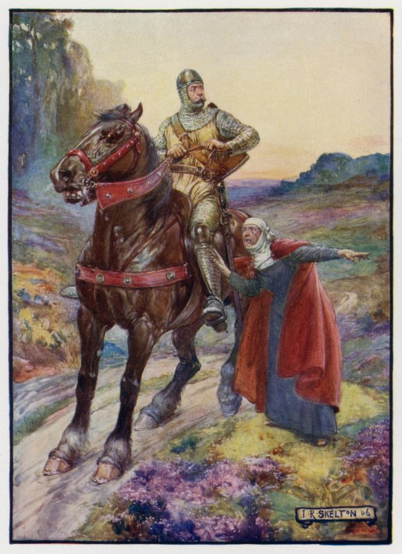 William Wallace recebendo a notícia de que os ingleses enforcaram seus homens de J. R. Skelton