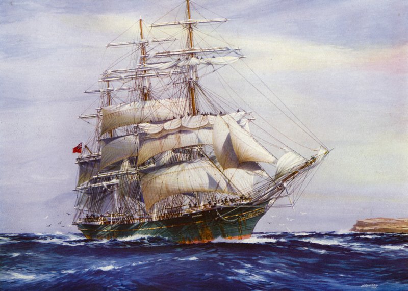 Clipper Shipper Ships: Aristides (cor litho) de Jack (after) Spurling