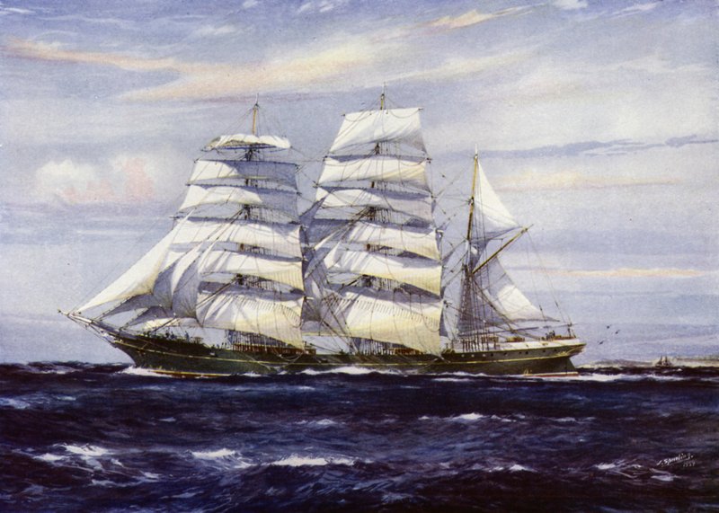 Clipper Shipper Ships: Strathdon (cor litho) de Jack (after) Spurling