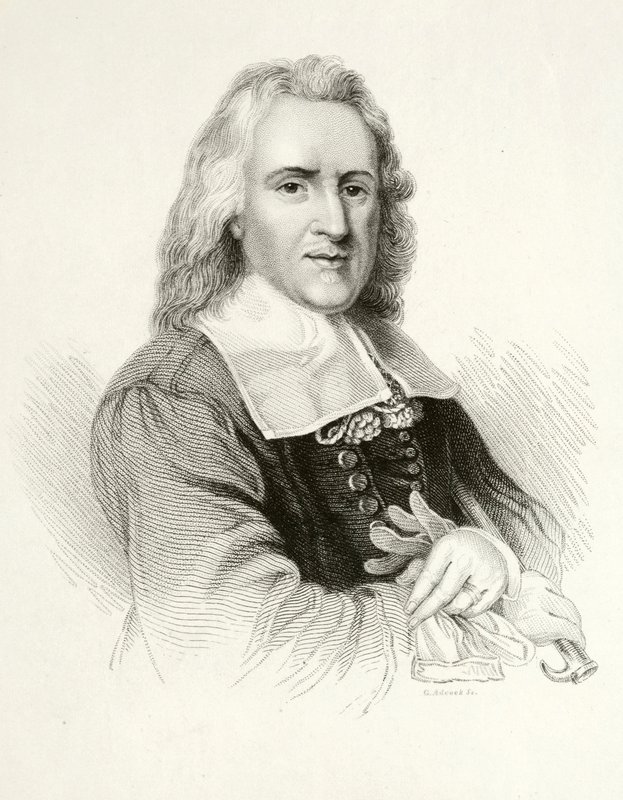 Isaak Walton, autor inglês (gravura) de Jacob (after) Huysmans
