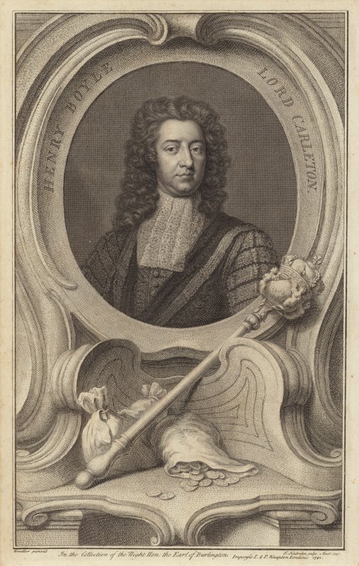 Henry Boyle, 1º Barão Carleton, político anglo-irlandês de Jacobus Houbraken