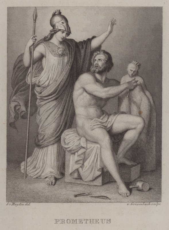 Prometheus (gravação) de Jacques Alfred van Muyden