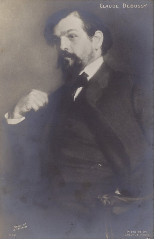 Claude Debussy, compositor francês (1862-1918) de Jacques Emile Blanche
