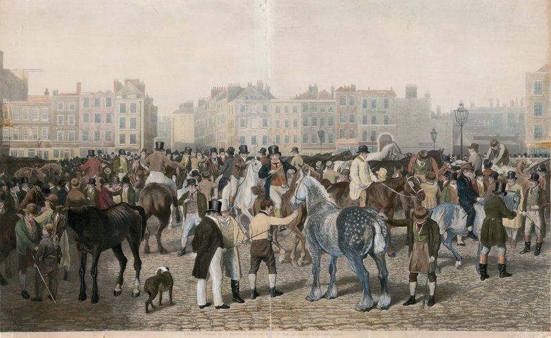 Mercado velho de Smithfield de Jacques Laurent Agasse
