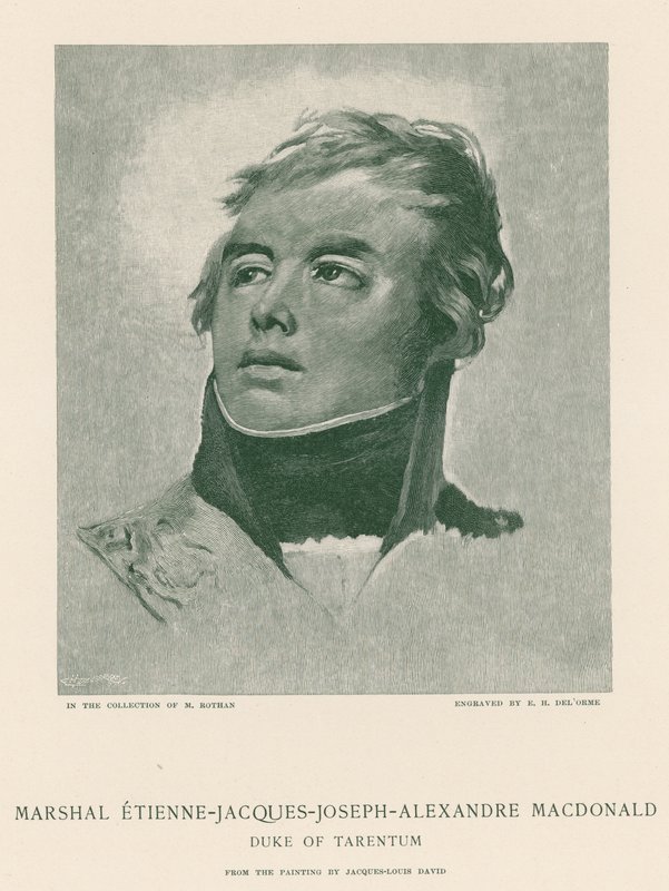 Marechal Etienne-Jacques-Joseph-Alexandre Macdonald de Jacques Louis David