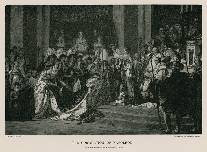 A coroação de Napoleão I de Jacques Louis David