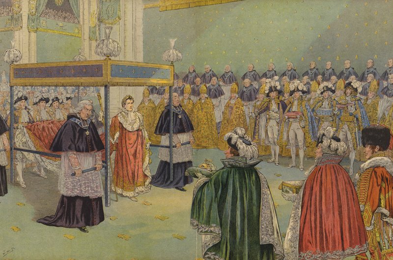Presentes apresentados a Napoleão Bonaparte em sua coroação em Paris de Jacques Marie Gaston Onfray de Breville (Job)