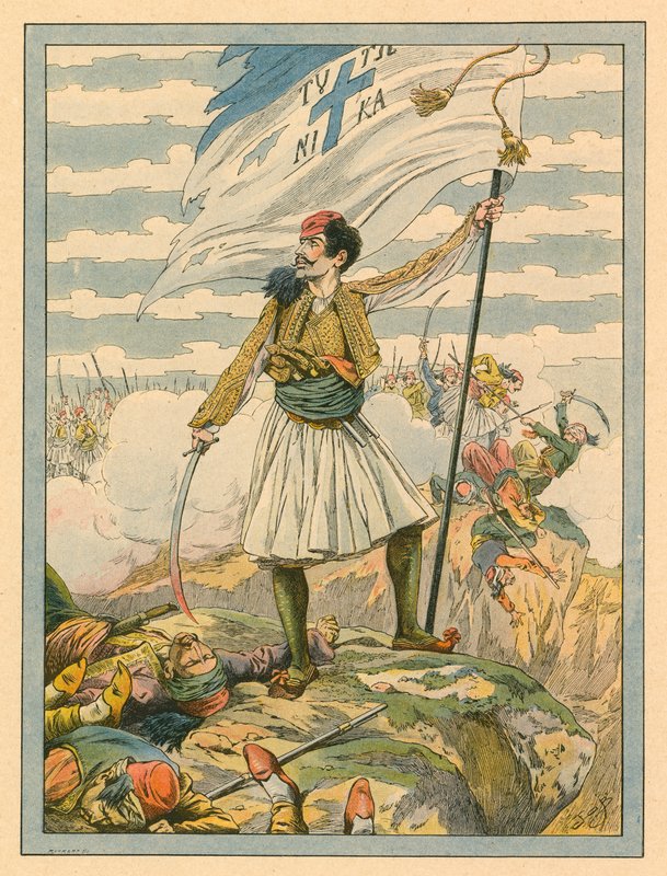 Grécia - canção nacional de Jacques Marie Gaston Onfray de Breville (Job)
