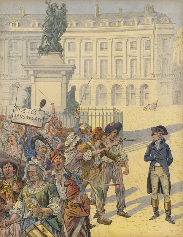Napoleão Bonaparte em meio a agitação revolucionária de Jacques Marie Gaston Onfray de Breville (Job)