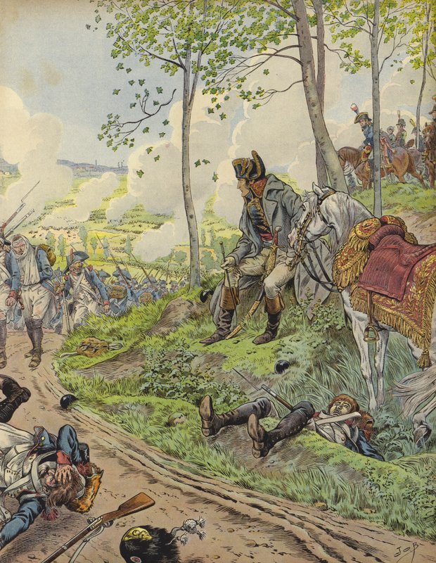 Napoleão Bonaparte em Marengo de Jacques Marie Gaston Onfray de Breville (Job)