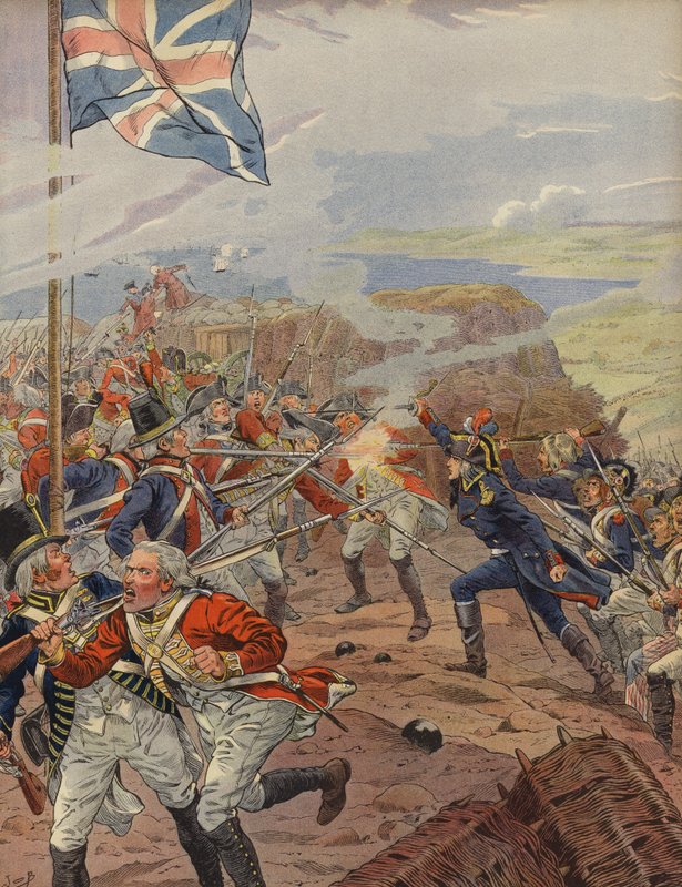 Napoleão Bonaparte liderando o ataque no cerco de Toulon de Jacques Marie Gaston Onfray de Breville (Job)