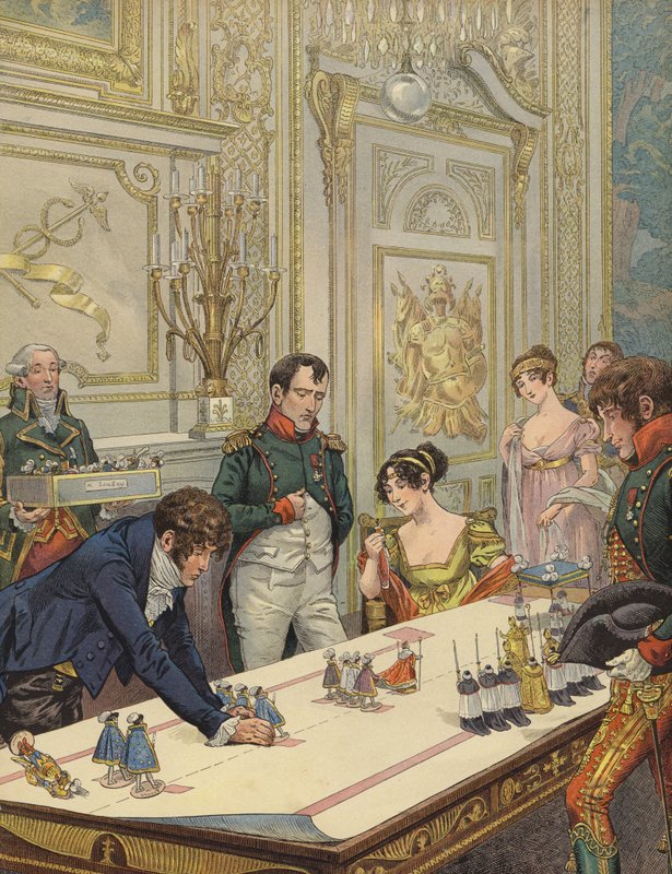 Napoleão e Josefina se preparando para sua coroação de Jacques Marie Gaston Onfray de Breville (Job)
