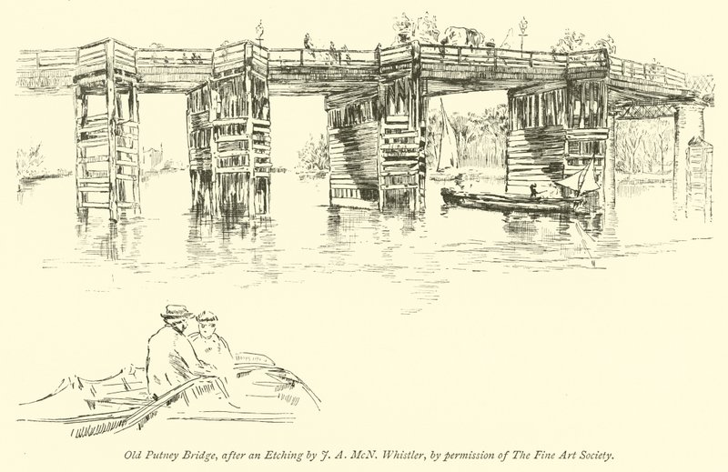Ponte velha de putney de James Abbott McNeill Whistler
