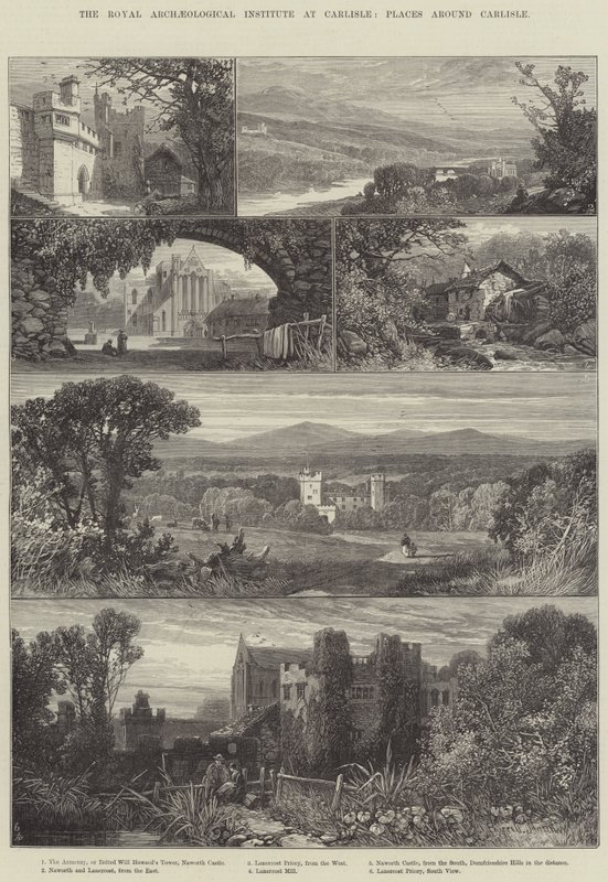 O Royal Archaeological Institute at Carlisle, Lugares ao redor de Carlisle de James Burrell Smith