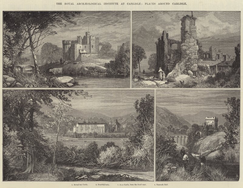 O Royal Archaeological Institute at Carlisle, Lugares ao redor de Carlisle de James Burrell Smith