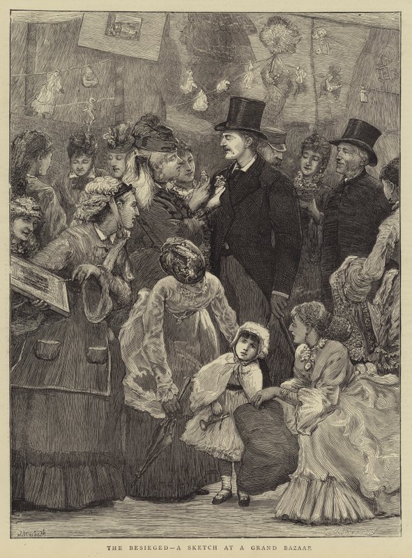 O sitiado, um esboço em um grande bazar de James Macbeth