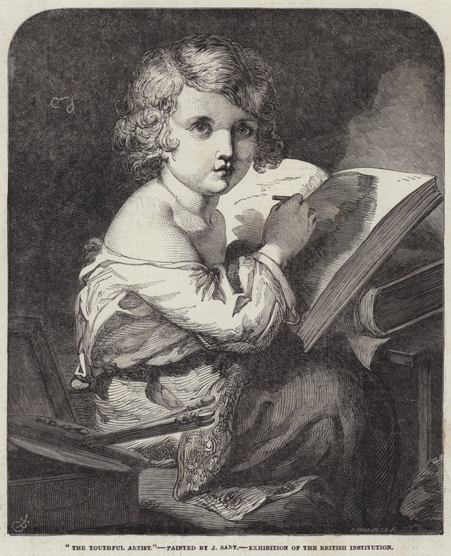 O jovem artista de James Sant