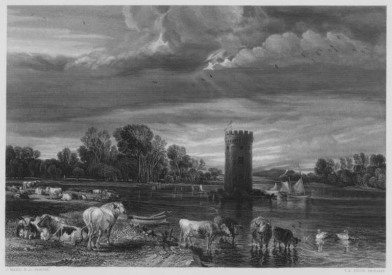De Tabley Park, da foto na Galeria Vernon de James after Ward