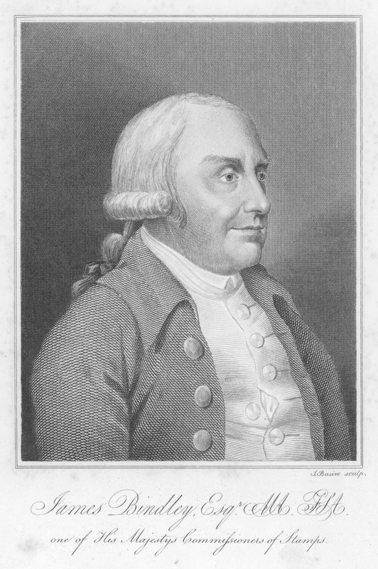 James Bindley, oficial inglês, colecionador de antiguidades e livros (gravura) de James (after) Basire