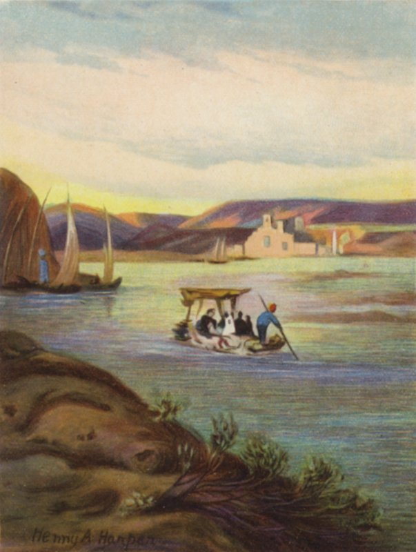 "Bir" no Eufrates (cor litho) de James (after) Clark