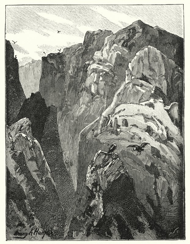 As montanhas perto de Jericó (litho) de James (after) Clark