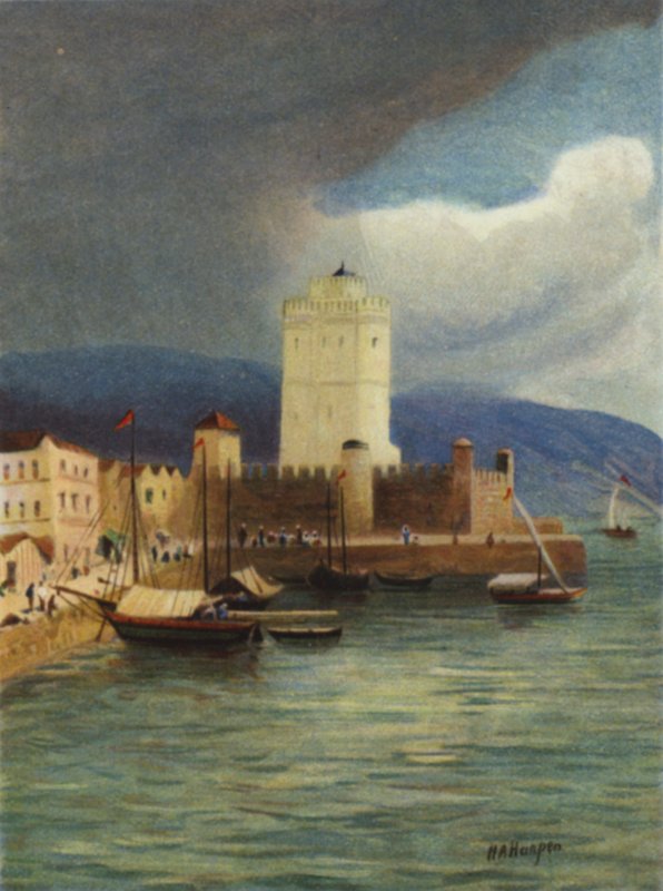 Thessalonica, Agora Chamada Salónica (cor litho) de James (after) Clark